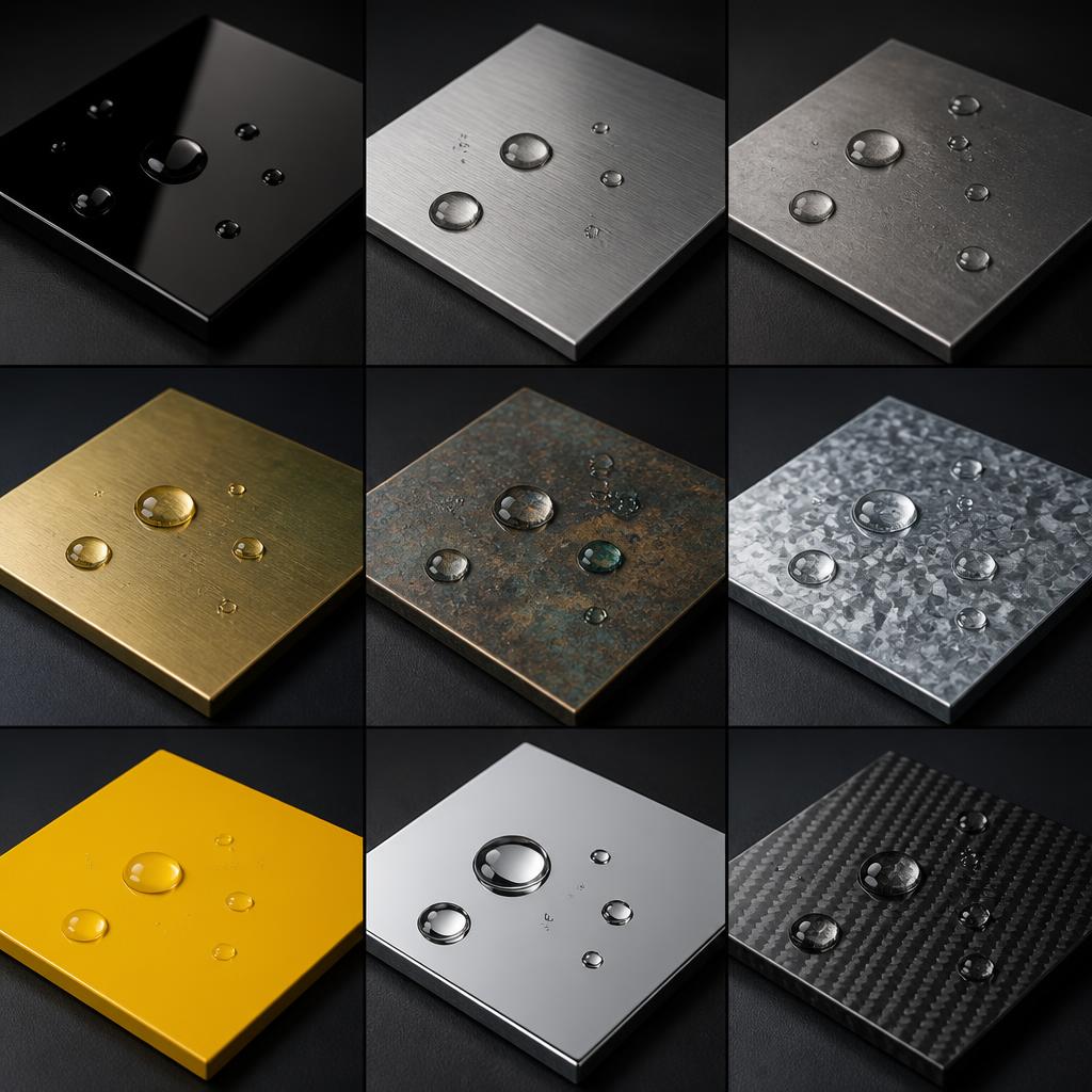 Ceramic armor coating applied to a vehicle, playground equipment, metal railing, carbon fiber, and plastic — water beading on every surface